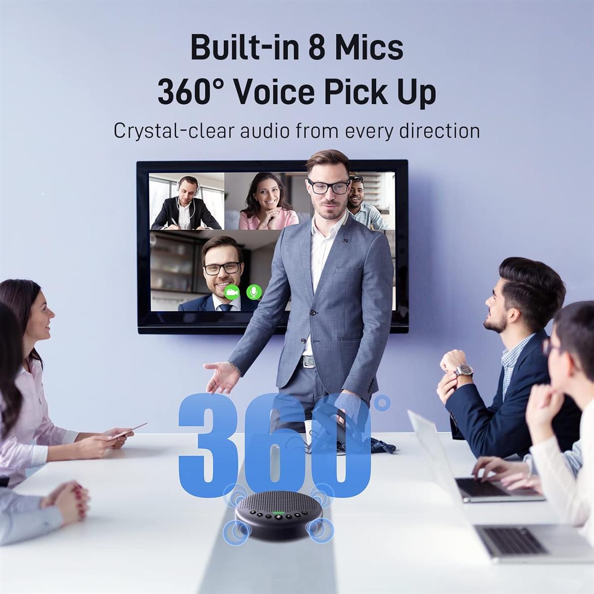 EMEET OfficeCore Luna Plus USB Bluetooth Speakerphone - EasySkins, Inc.