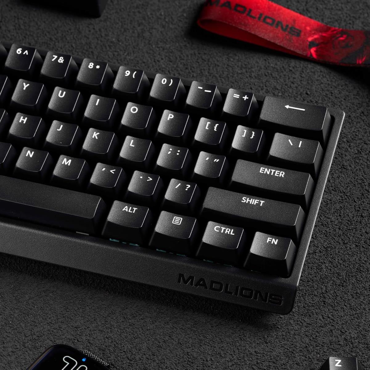 FGG MadLions MAD60 HE RGB 60% Wired Magnetic Switch Mechanical Gaming Keyboard, 8000 Hz Polling Rate, Black - PakByte Computers