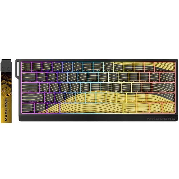 FGG MadLions MAD60 HE RGB 60% Wired Magnetic Switch Mechanical Gaming Keyboard, 8000 Hz Polling Rate, (Yellow) - PakByte Computers