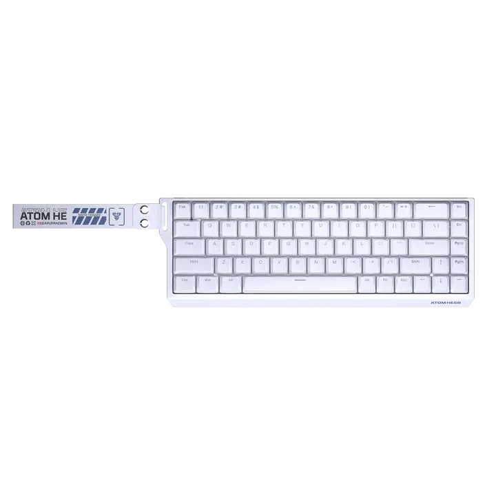 Fantech Atom HE68 MK811 Wired Magnetic Keyboard - White (Emerald Switch)