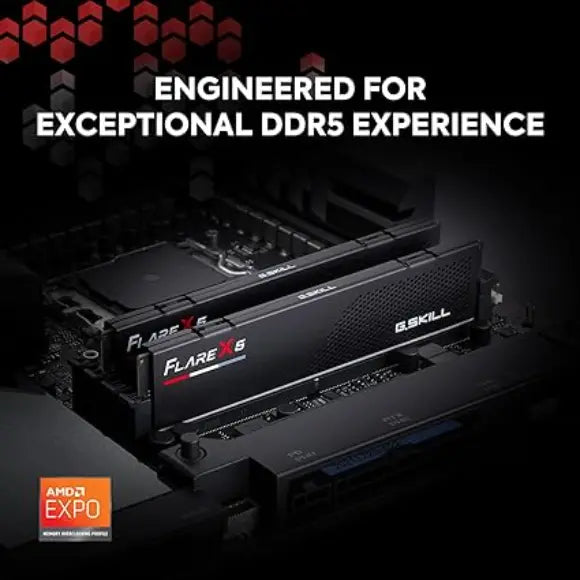 G.SKILL Flare X5 Series AMD Expo DDR5 32GB (16x2GB) 6000Mhz Desktop Memory - PakByte Computers