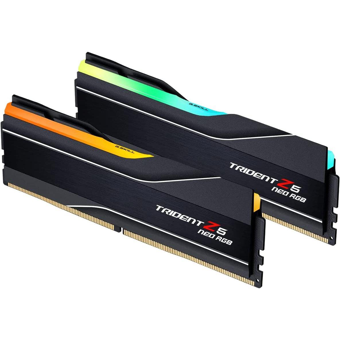 G.Skill Trident Z5 Neo RGB 32GB (2x16GB) 6000MHz C36 DDR5 36-36-36-96 DRAM Desktop Memory - Matte Black - PakByte Computers