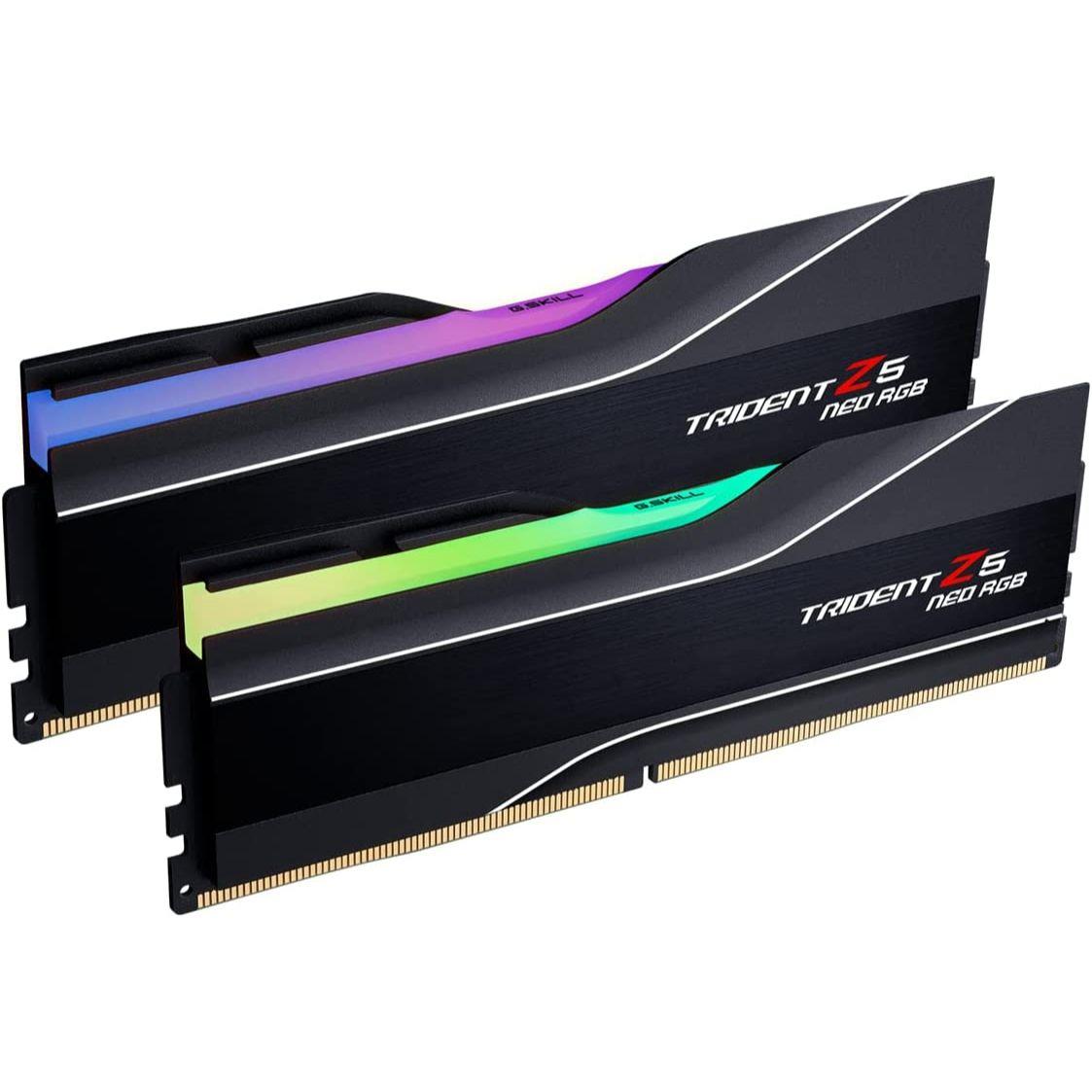 G.Skill Trident Z5 Neo RGB 64GB (2x32GB) 6000MHz C30 30-40-40-96 DDR5 DRAM AMD EXPO Desktop Memory - Matte Black - PakByte Computers