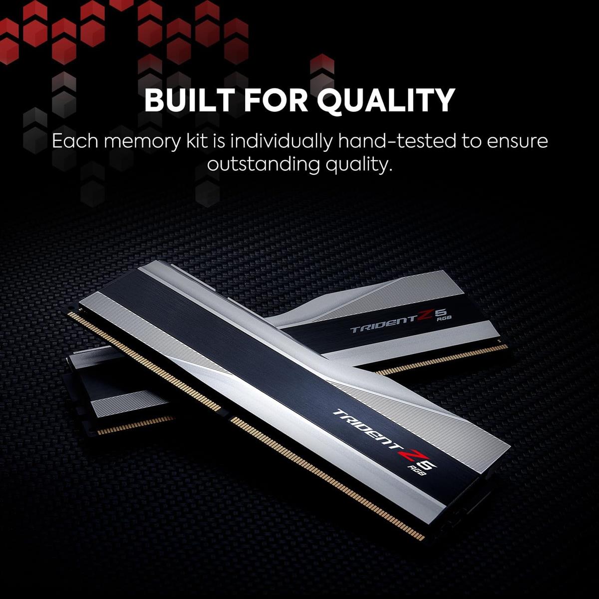 G.Skill Trident Z5 RGB 32GB (2x16GB) 6000MHz CL30 (Intel XMP 3.0) 30-40-40-96 DDR5 RAM 1.35V Desktop Computer Memory UDIMM - Metallic Silver - PakByte Computers