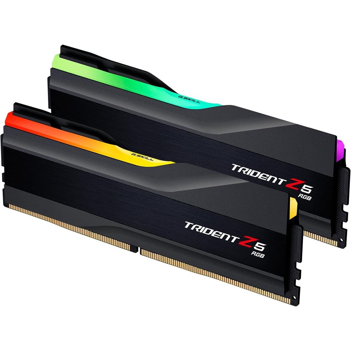 G.Skill Trident Z5 RGB 32GB (2x16GB) 6000MT/s CL30 (Intel XMP 3.0)  30-40-40-96 DDR5 RAM 1.35V Desktop Computer Memory UDIMM - Matte Black - PakByte Computers