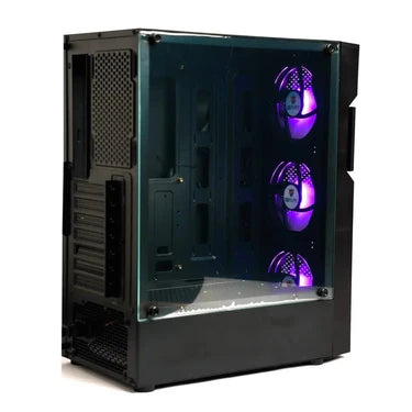 GFury EDGE GF-2200 Left-Side Tempered Glass Gaming PC Case - PakByte Computers