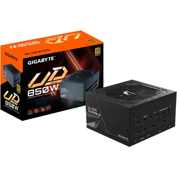 GIGABYTE 850W 80 Plus Gold Certified (GP-UD850GM) Fully Modular Power Supply - PakByte Computers