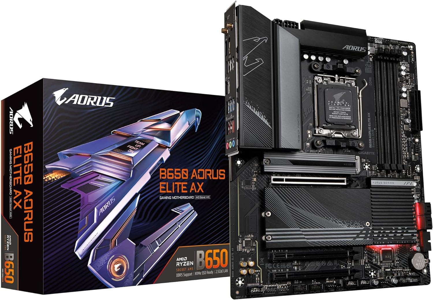 GIGABYTE B650 AORUS Elite AX AMD ATX Motherboard with DDR5, PCIe 5.0, WiFi 6E - PakByte Computers
