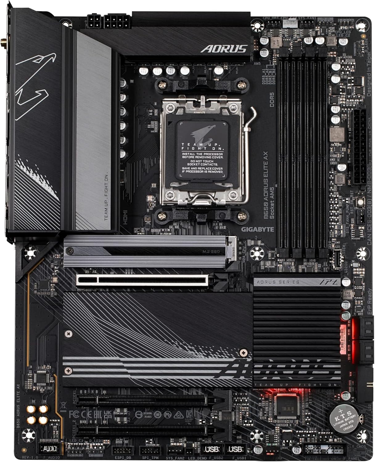 GIGABYTE B650 AORUS Elite AX AMD ATX Motherboard with DDR5, PCIe 5.0, WiFi 6E - PakByte Computers