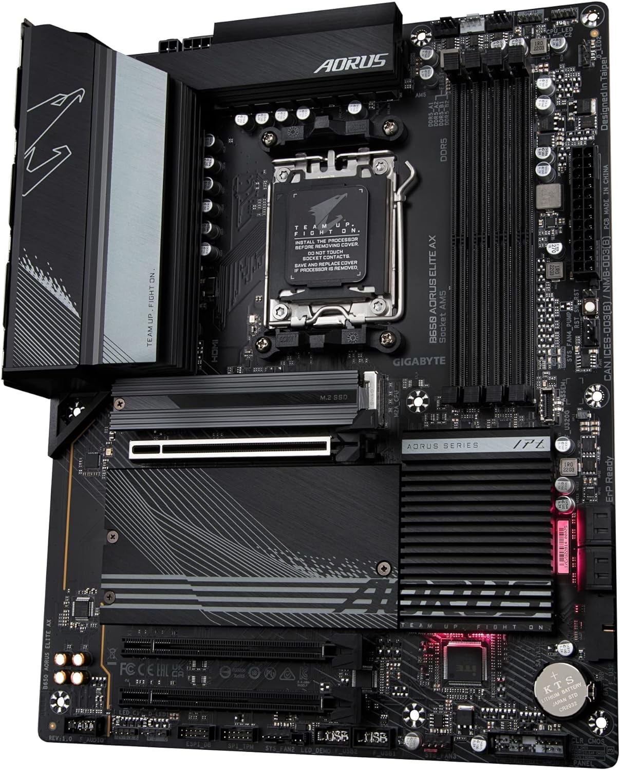 GIGABYTE B650 AORUS Elite AX AMD ATX Motherboard with DDR5, PCIe 5.0, WiFi 6E - PakByte Computers