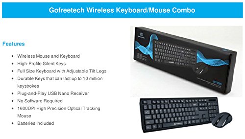 GOFREETECH GFT-S005 Wireless Keyboard & Mouse Combo - PakByte