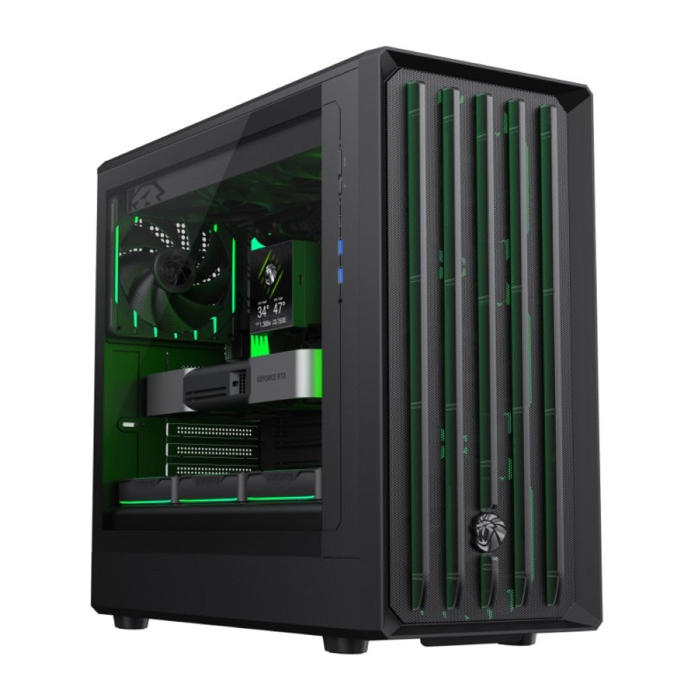 GameMax CLAW 460 Mid Tower Where Air Moves With Style Gaming Case – Black