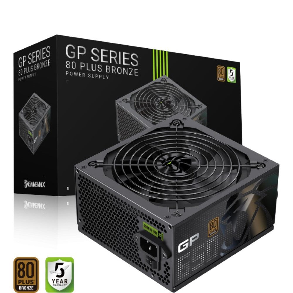 GameMax GP 650B 80+ Bronze Power Supply – Black