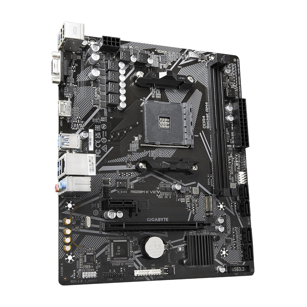 Gigabyte A520M K V2 AMD AM4 microATX Motherboard - PakByte Computers
