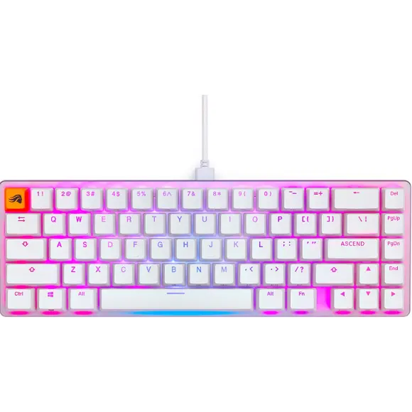 Glorious GMMK 2 Compact TKL (White) Mechanical Gaming Keyboard, Red Switches, GLO-GMMK2-65-FOX-W - PakByte Computers