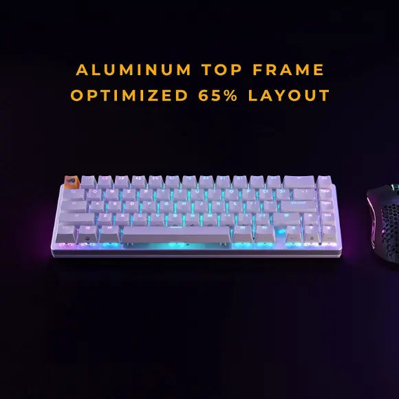 Glorious GMMK 2 Compact TKL (White) Mechanical Gaming Keyboard, Red Switches, GLO-GMMK2-65-FOX-W - PakByte Computers