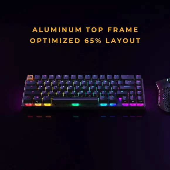 Glorious GMMK2 65% Pre-Built ANSI USA Black GLO-GMMK2-65-FOX-B - PakByte Computers