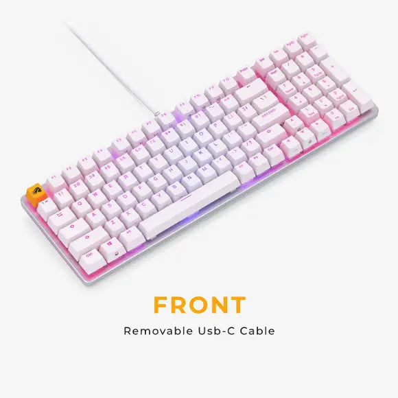 Glorious GMMK2 Modular Mechanical Keyboard - Full Size (96%) - White - GLO-GMMK2-96-FOX-W - PakByte Computers