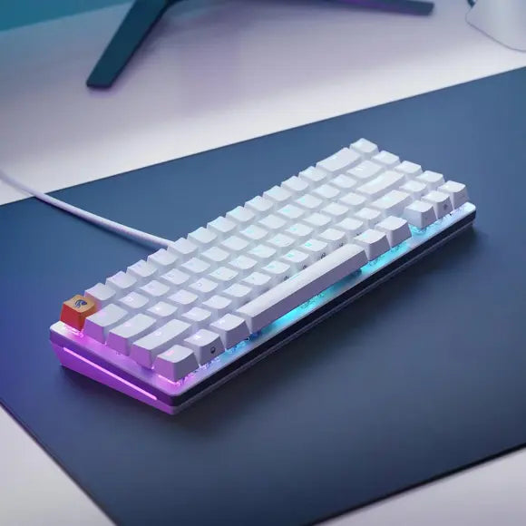 Glorious GMMK2 Modular Mechanical Keyboard | Pre-Built Edition | Compact 65% | White USA TKL | GLO-GMMK2-65-FOX-W - PakByte Computers