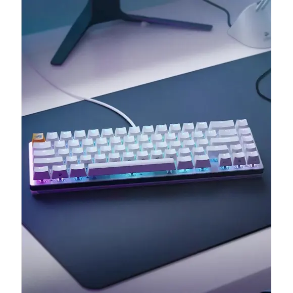 Glorious GMMK2 Modular Mechanical Keyboard | Pre-Built Edition | Compact 65% | White USA TKL | GLO-GMMK2-65-FOX-W - PakByte Computers