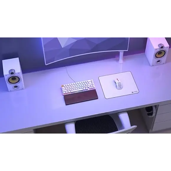 Glorious Large Gaming Mousepad for Desk 11"x13" - White - PakByte Computers