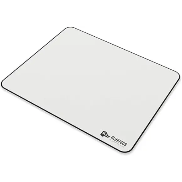 Glorious Large Gaming Mousepad for Desk 11"x13" - White - PakByte Computers