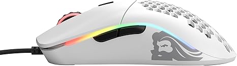 Glorious Model O Wired Gaming Mouse 67g Superlight Honeycomb Design - Matte White