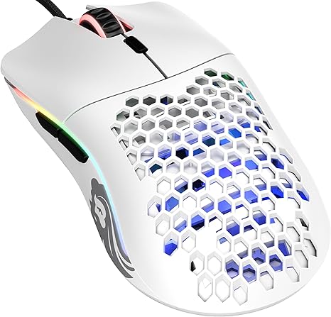 Glorious Model O Wired Gaming Mouse 67g Superlight Honeycomb Design - Matte White - PakByte Computers