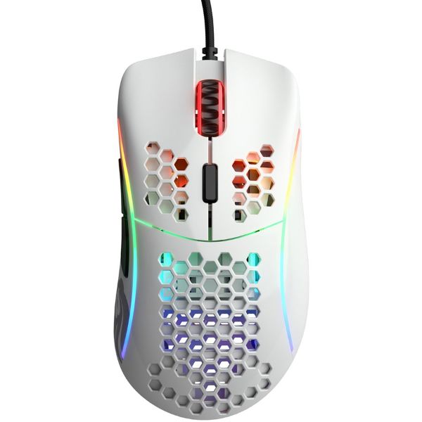 Glorious Model D (Glossy White) Extreme Lightweight Ergonomic Gaming Mouse 69G - PakByte Computers