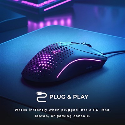 Glorious Model O2 Wired Gaming Mouse - Matte Black - PakByte Computers