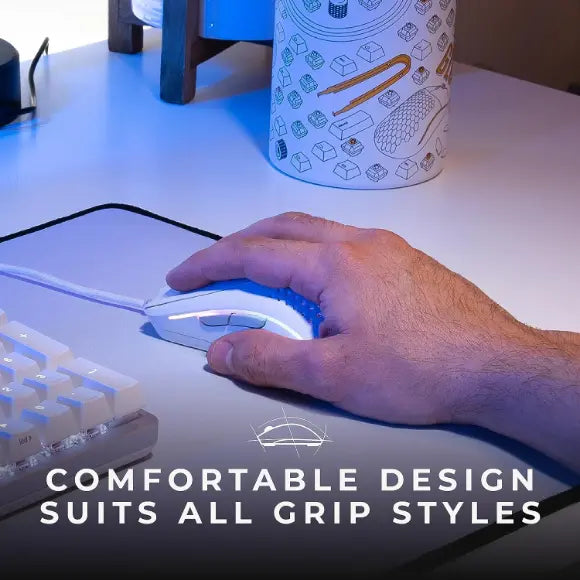 Glorious Model O2 Wired Gaming Mouse - Matte White - PakByte Computers