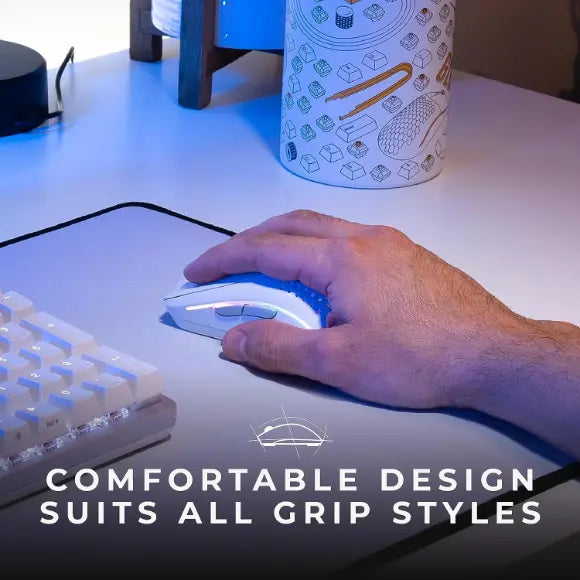 Glorious Model O2 Wireless Gaming Mouse - Matte White - PakByte Computers