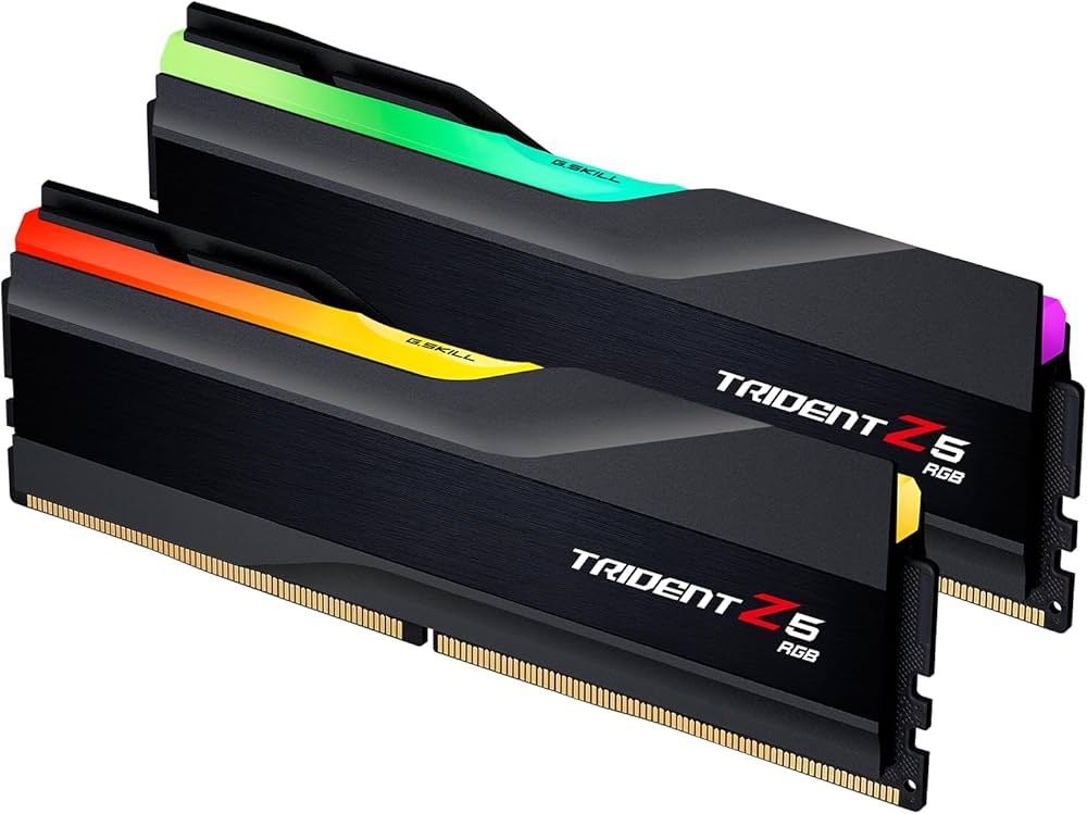 G.SKILL Trident Z5 RGB 32GB (2x16GB) DDR5 6400MHz CL32 Desktop Memory - Matte Black