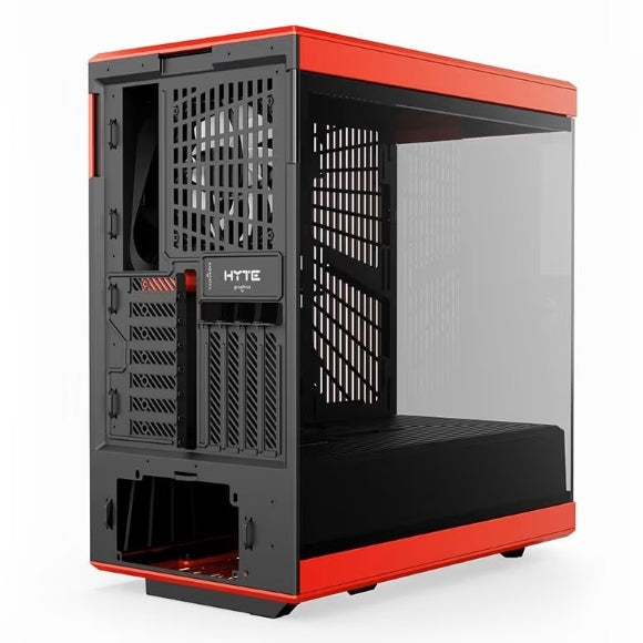 HYTE Y40 Mainstream Vertical GPU Case ATX Mid Tower Gaming Case | Black Cherry - PakByte