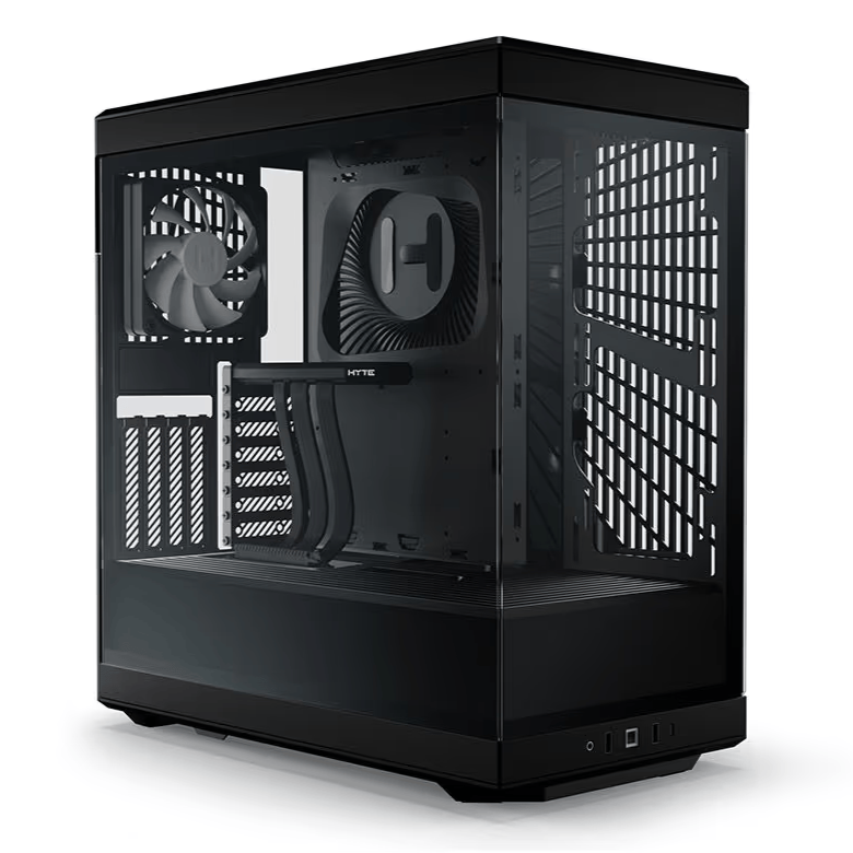 HYTE Y40 S-Tier Aesthetic ATX Mid Tower Gaming Case - Pitch Black - PakByte