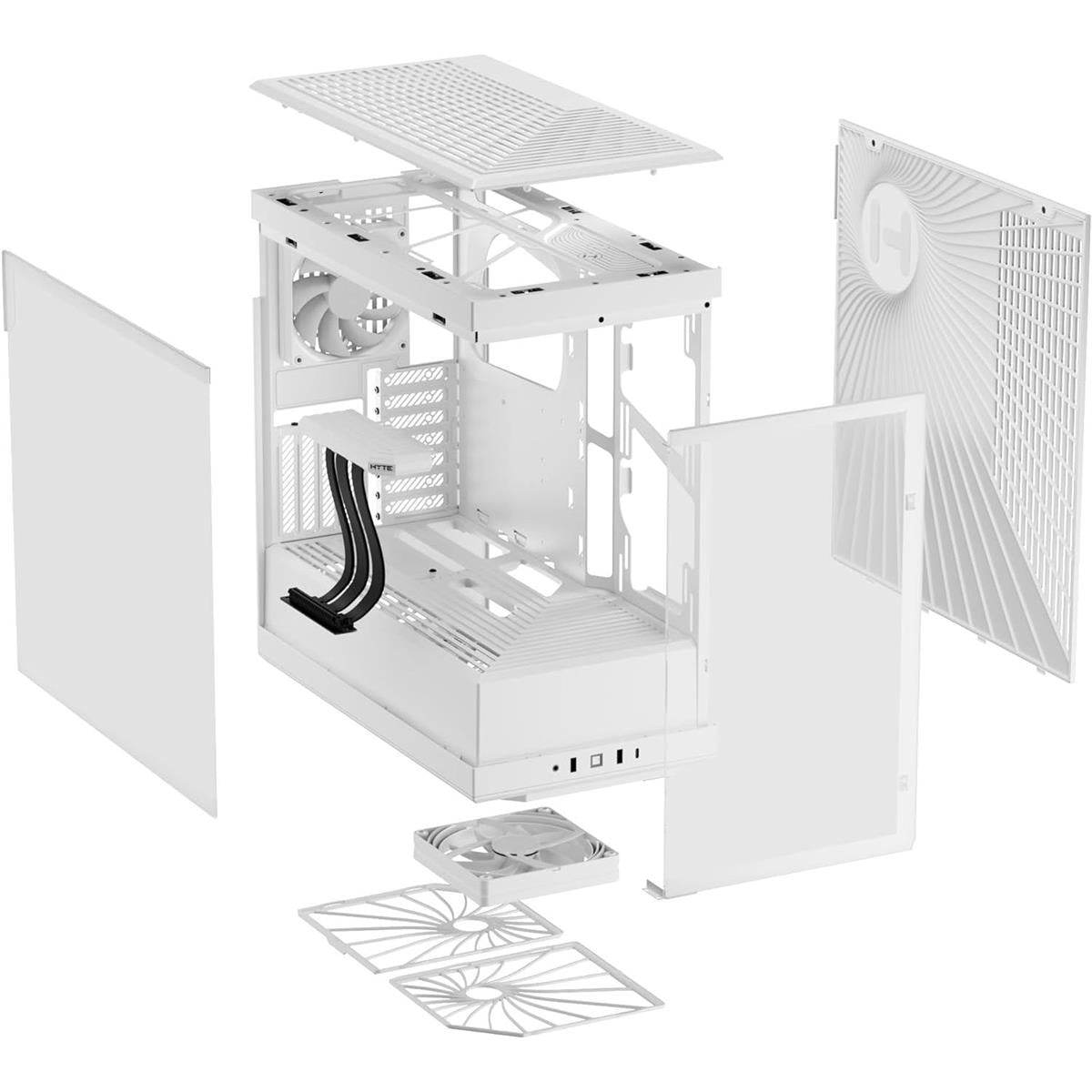 HYTE Y40 S-Tier Aesthetic Case ATX Mid Tower Computer Gaming Case - White - PakByte