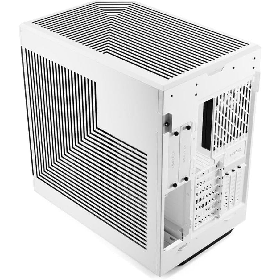 HYTE Y60 Modern Aesthetic Dual Chamber Panoramic Tempered Glass Mid-Tower ATX Computer Gaming Case - Snow White - PakByte