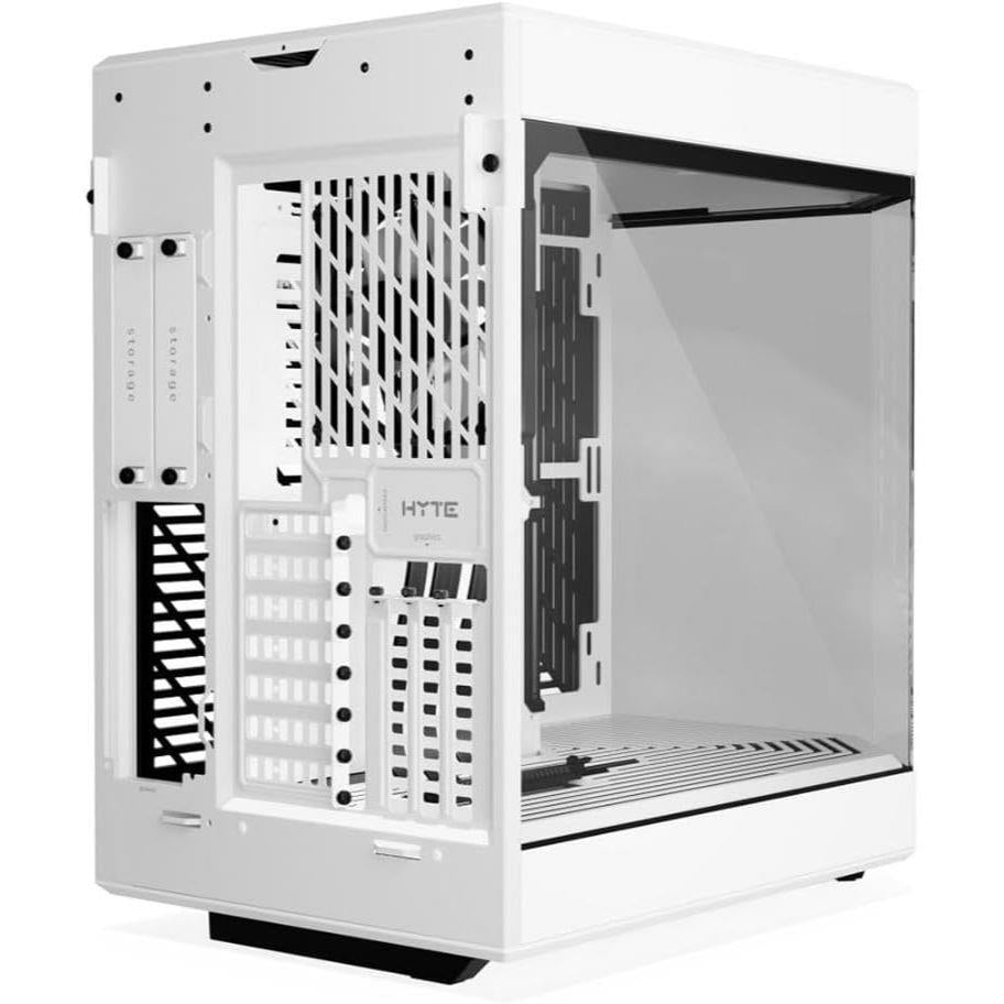 HYTE Y60 Modern Aesthetic Dual Chamber Panoramic Tempered Glass Mid-Tower ATX Computer Gaming Case - Snow White - PakByte