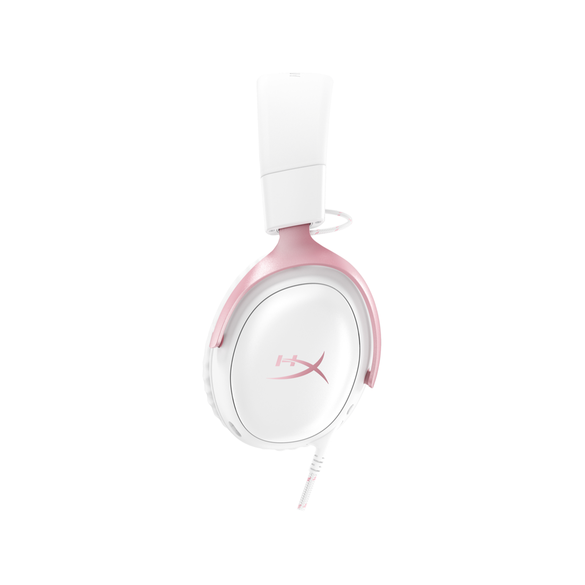 HyperX Cloud 3 Wired Gaming Headset – White/Pink - PakByte Computers