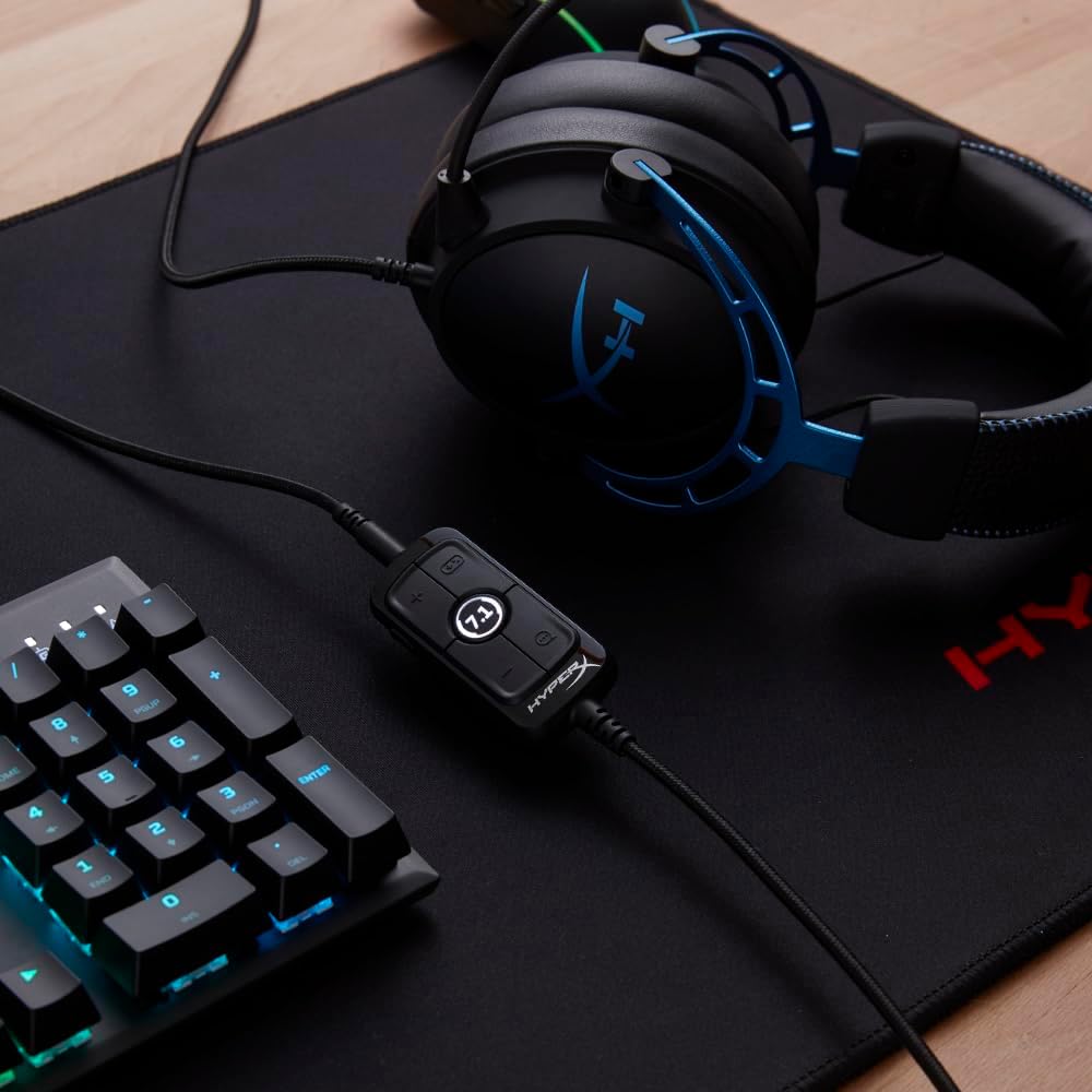 HyperX Cloud Alpha S - PC Gaming Headset, 7.1 Surround Sound - Blue - PakByte
