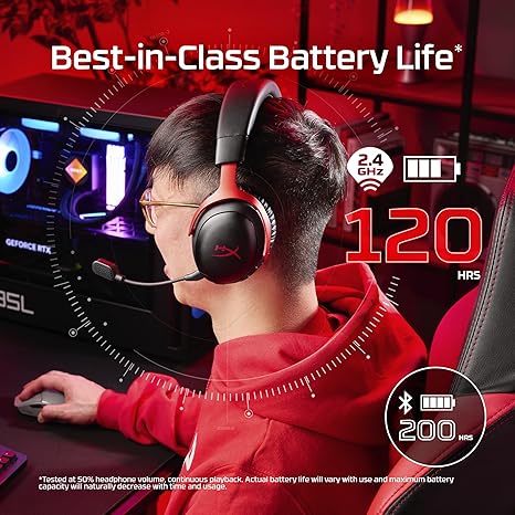 HyperX Cloud III S Wireless Gaming Headset - Black
