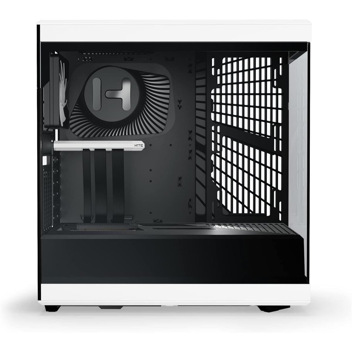 Hyte Y40 Modern Aesthetic Panoramic Tempered Glass Mid-Tower ATX Computer Gaming Case with PCIE 4.0 Riser Cable Included - Panda - PakByte