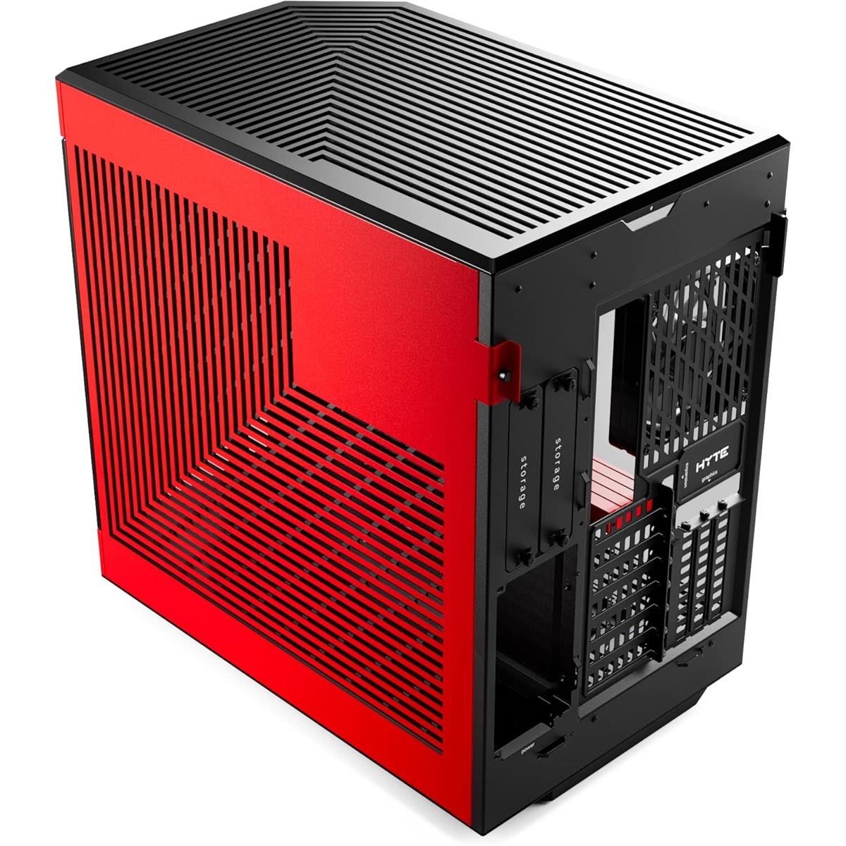 Hyte Y60 Modern Aesthetic Mid-Tower ATX Gaming Case - Black Cherry - PakByte