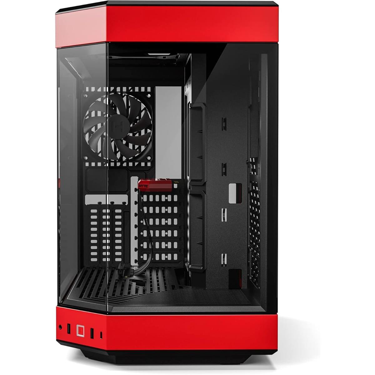 Hyte Y60 Modern Aesthetic Mid-Tower ATX Gaming Case - Black Cherry - PakByte