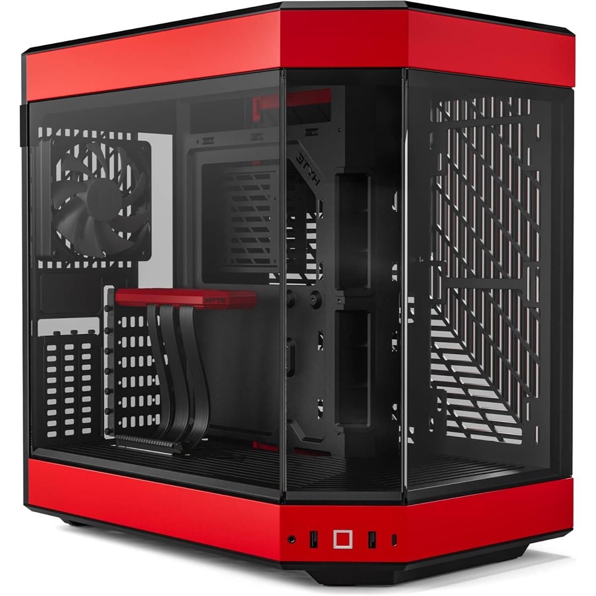 Hyte Y60 Modern Aesthetic Mid-Tower ATX Gaming Case - Black Cherry - PakByte