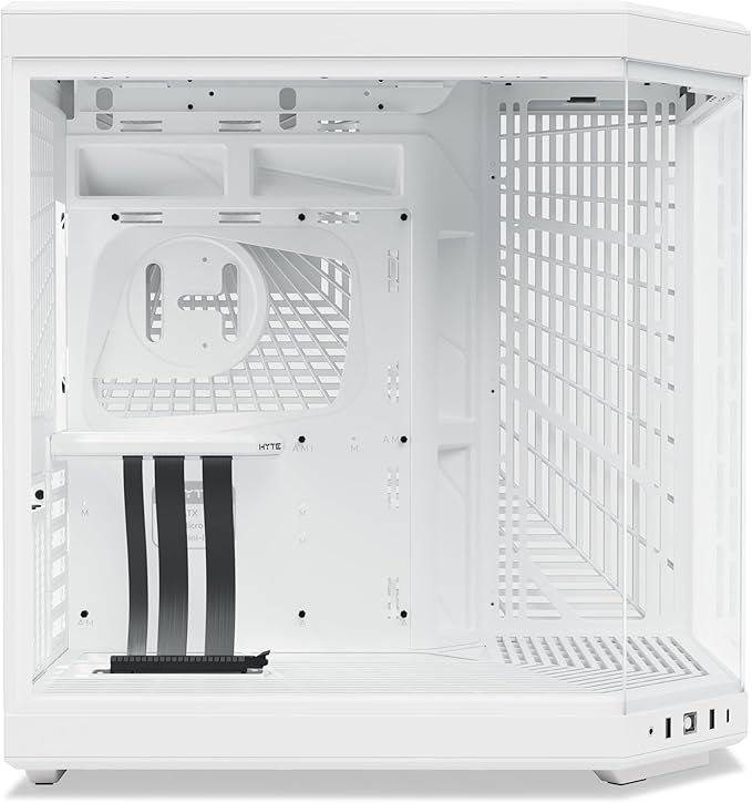 Hyte Y70 Modern Aesthetic Mid-Tower ATX Gaming Case - White - PakByte