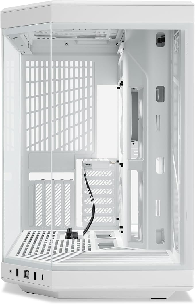 Hyte Y70 Modern Aesthetic Mid-Tower ATX Gaming Case - White - PakByte