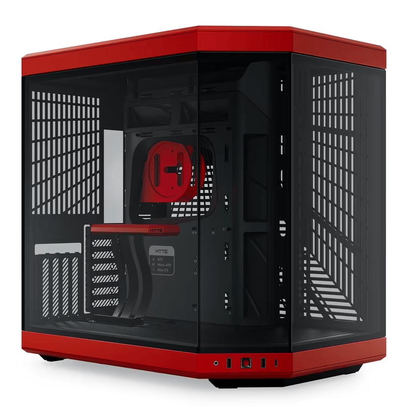 Hyte Y70 Modern Aesthetic Mid-Tower ATX Gaming Case - Black Cherry - PakByte