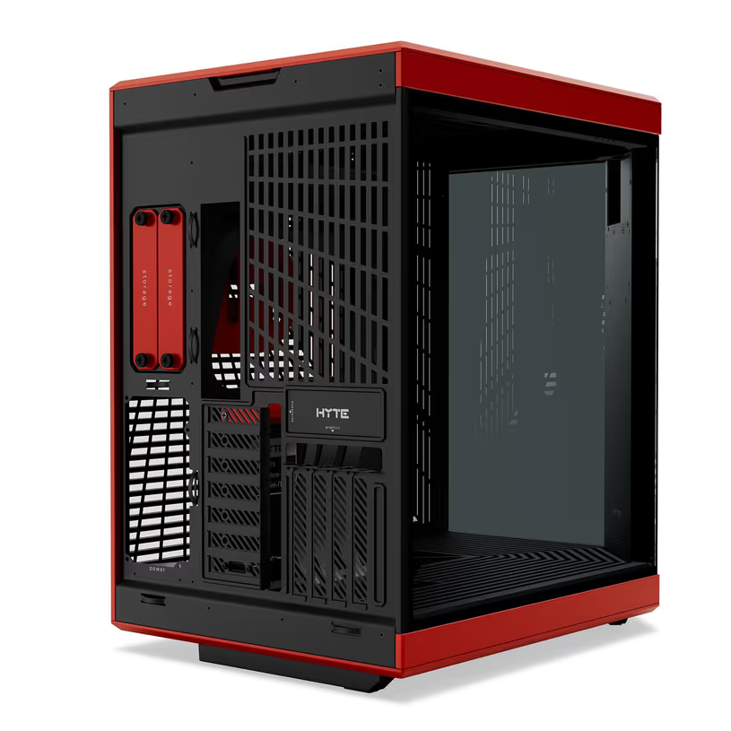 Hyte Y70 Touch Infinite Modern Aesthetic Mid-Tower ATX Gaming Case With LCD Screen - Black Cherry - PakByte