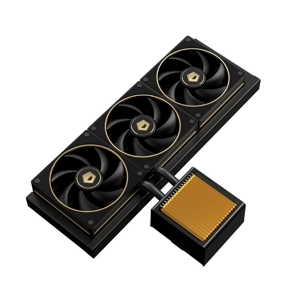 ID-COOLING DX360 GDL 360mm AIO Liquid CPU Cooler - Black/Gold